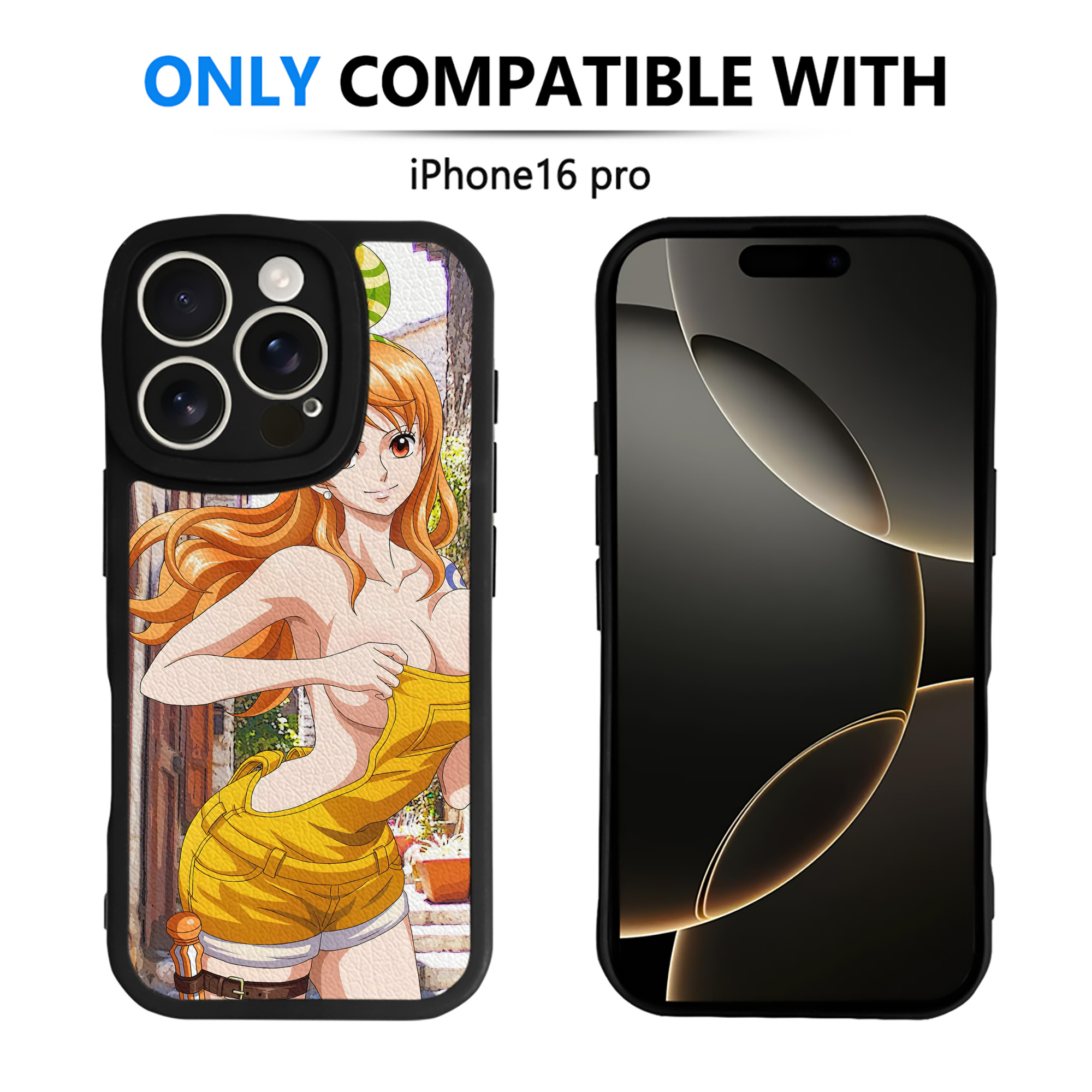 （画像用） ワンピース ONE PIECE 【iPhone 16シリーズ対応】シリコンスマホケース（レザー調） 材質：シリコン